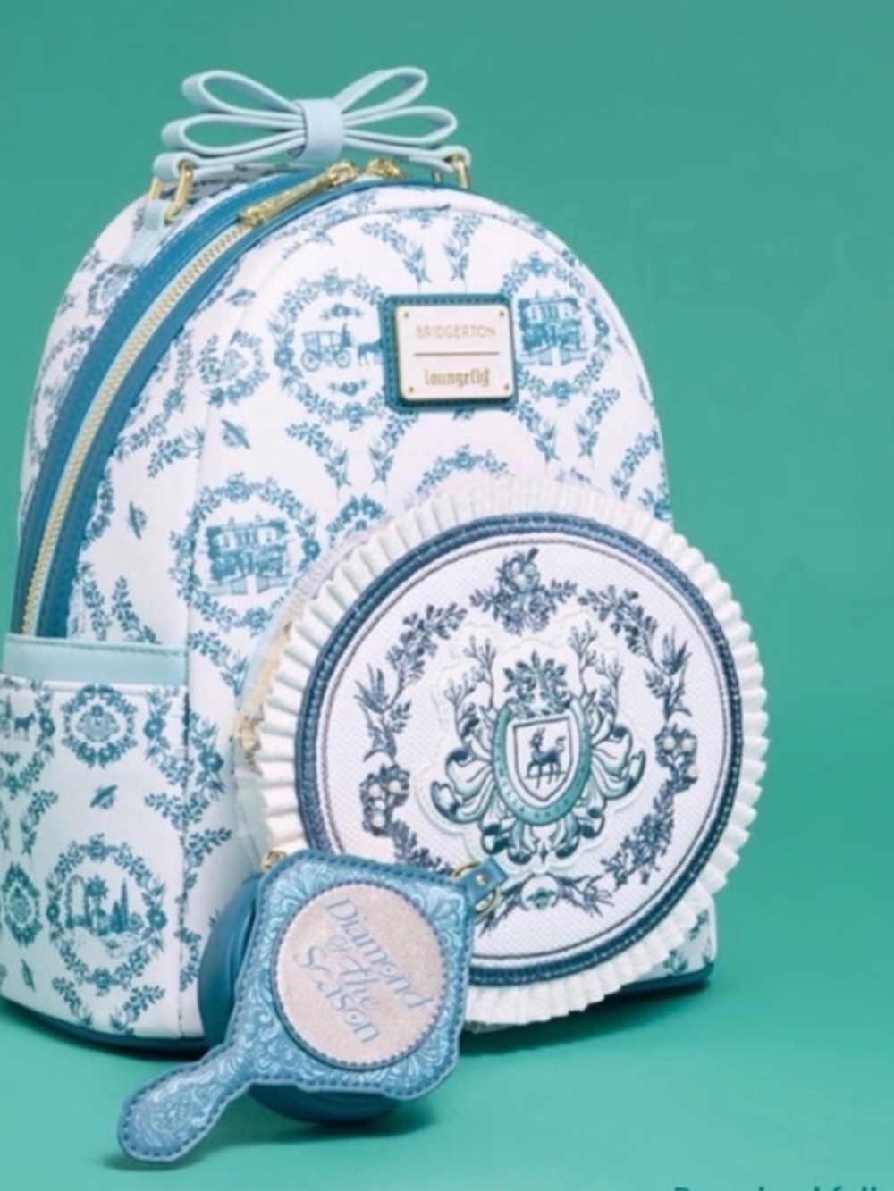 Loungefly Bridgerton Exclusive Diamond of the Season Mini Backpack - Picture 3 of 8